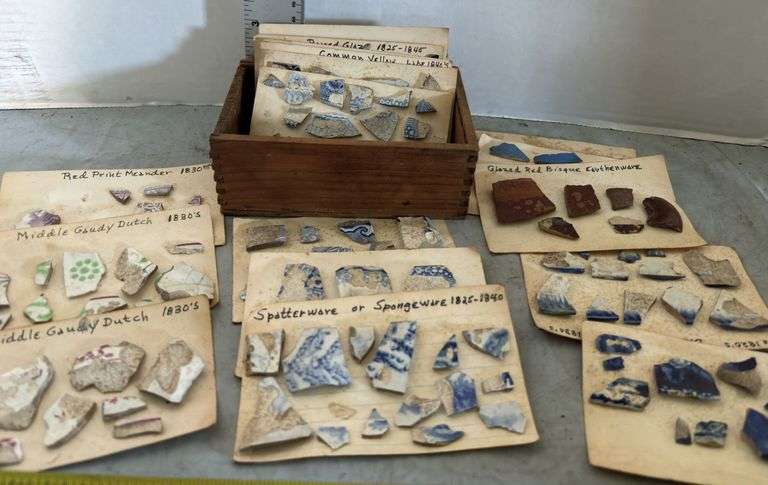 Collection of Stoneware Pottery Pieces from 1825 to 1840’s