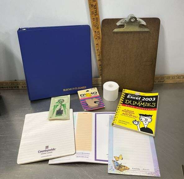 Box of Binders, Boxes of Staples (full), Clipboard, Note Pads, Box of 3 Tab Folders & More