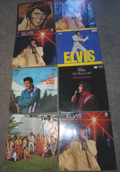 Assorted Elvis Presley Vinyl Records