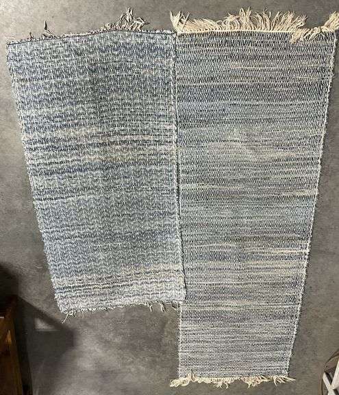 Fold Up Stool, Standing Mat & Rag Rugs