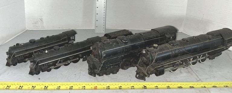 Two No. 6096 Trains, Lionel 671 O Scale Steam Locomotive & American Flyer 336 Steam Locomotive