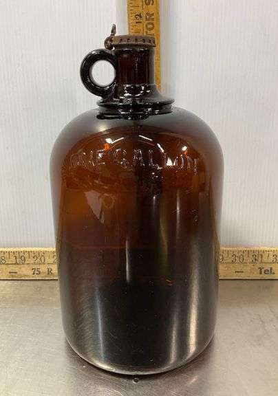 Brown Glass One Gallon Jug