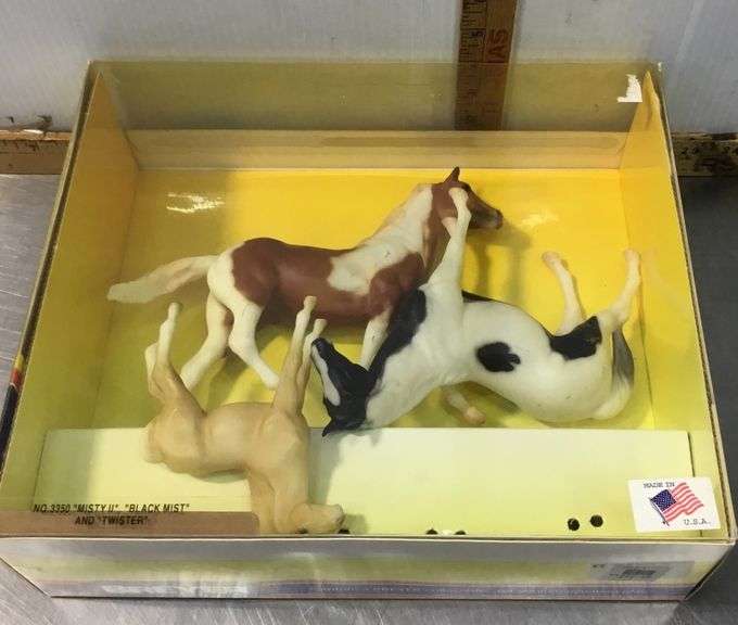Breyer Horses, No. 3350 “Misty II”, “Black Mist” and “Twister”