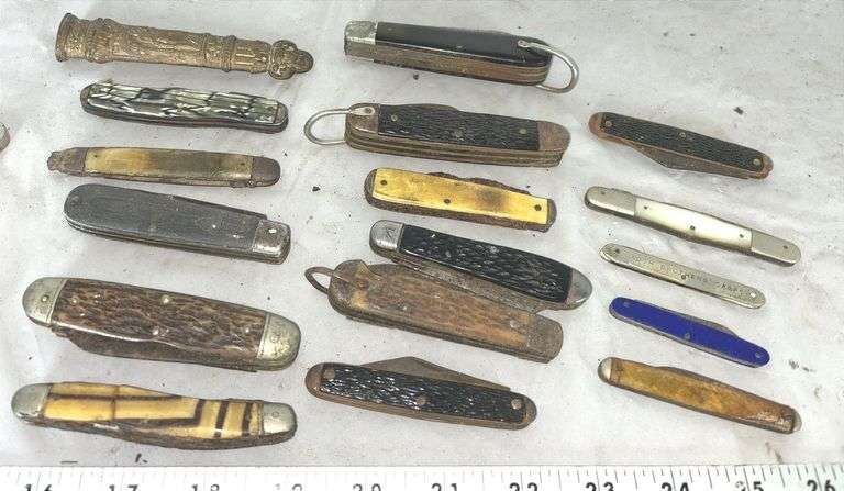 Boy Scout Pocket Knife, Bone Handle Pocket Knife’s & Various Other Pocket Knife’s