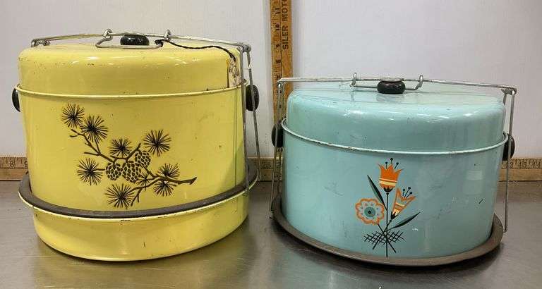 1950’s Metal Cake Carriers