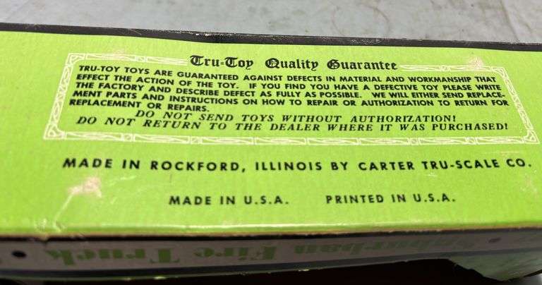 Original 1927 Model TT Ford Cherry Picker Truck & TruToy Suburban 223 Die Cast Fire Truck