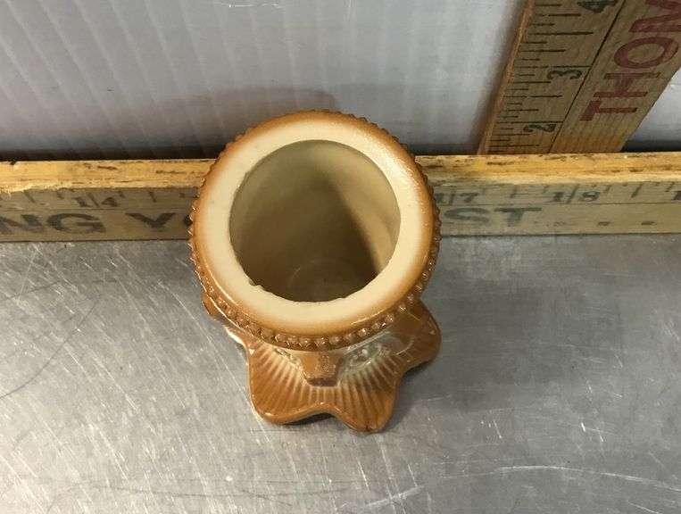 Dagenhart & Greentown Chocolate Slag Toothpick Holders