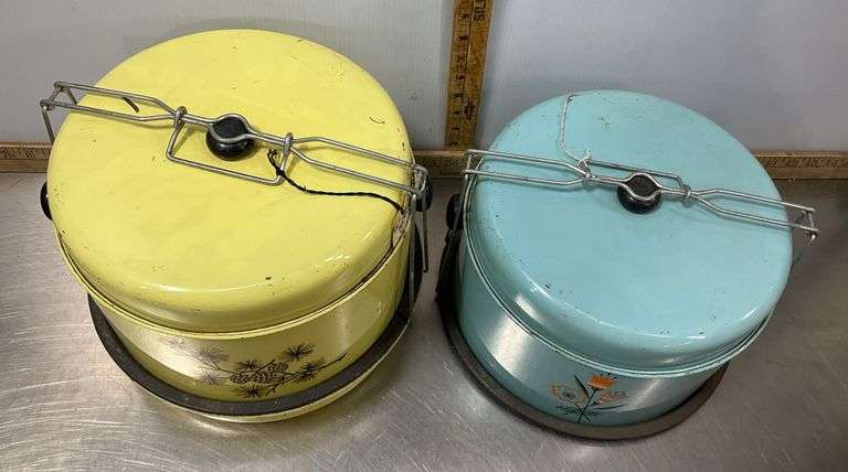 1950’s Metal Cake Carriers