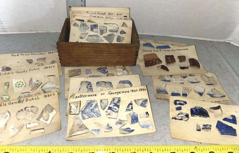 Collection of Stoneware Pottery Pieces from 1825 to 1840’s