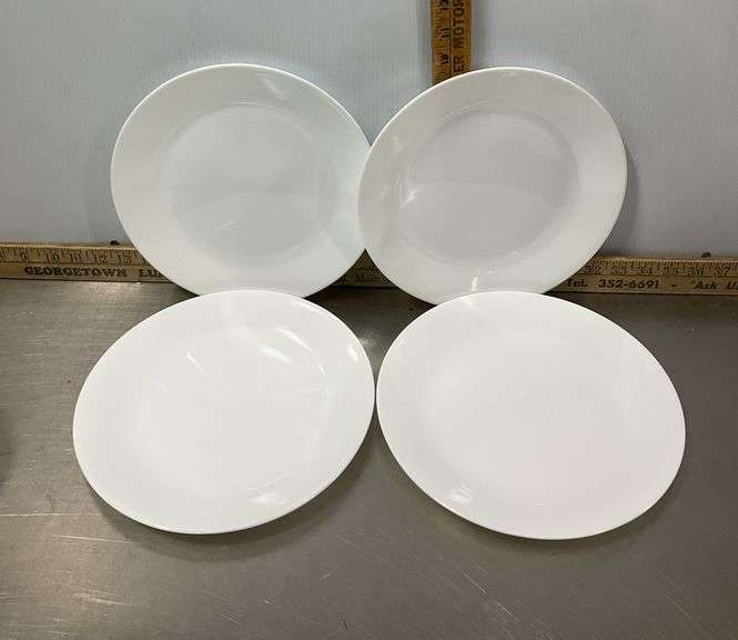Corelle White Dishes 4 Dinner Plates, 4 Cereal Bowls, 4 Soup Bowls & Lunch Box Tableware