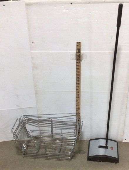 Bissel Sweeper Vac and Metal Wire Baskets