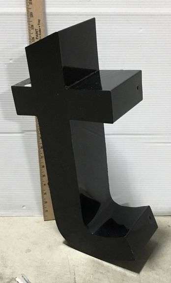 Black Block Facade Letter - Lowercase T