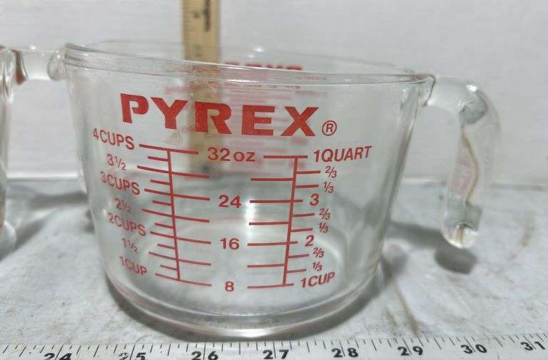 Pyrex Four Cup Glass Measuring Cups
