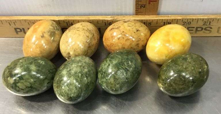 8 Stone/Marble Eggs
