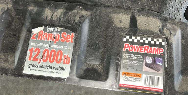 Pair of 12000 Pound Vehicle Power Ramps