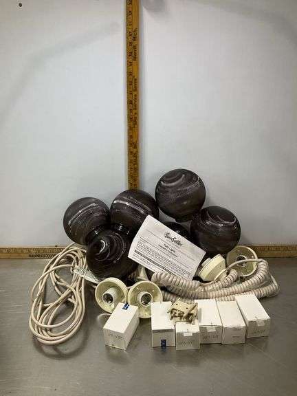 Sunsetter Large Patio Lights, Bulbs & Instructions (plastic shades)