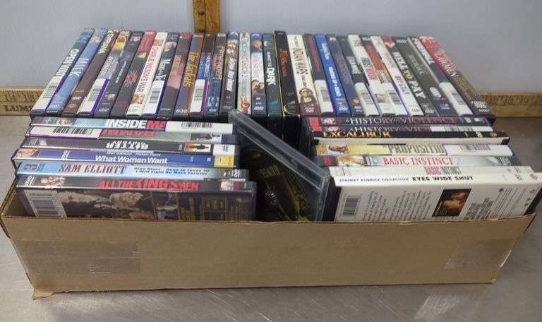 Box of DVDs