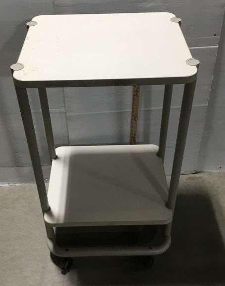 Anthro Two Tier Cart -42.5”x21.5”x2”-28” Clearance on Bottom Shelf
