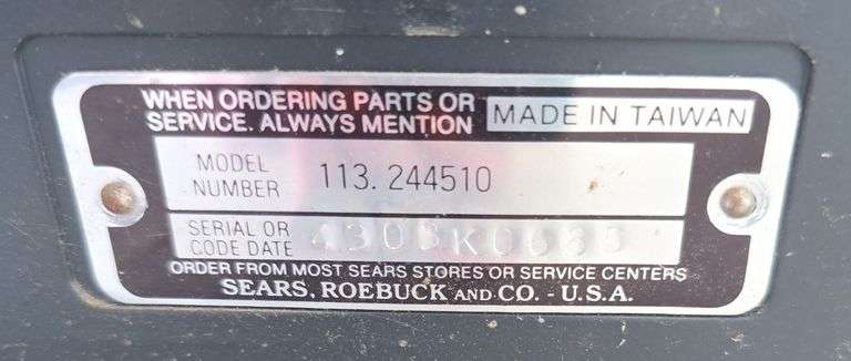 Sears Craftsman 10" Direct Drive Band Saw