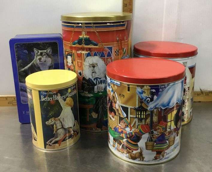 5 Tins With Puzzles