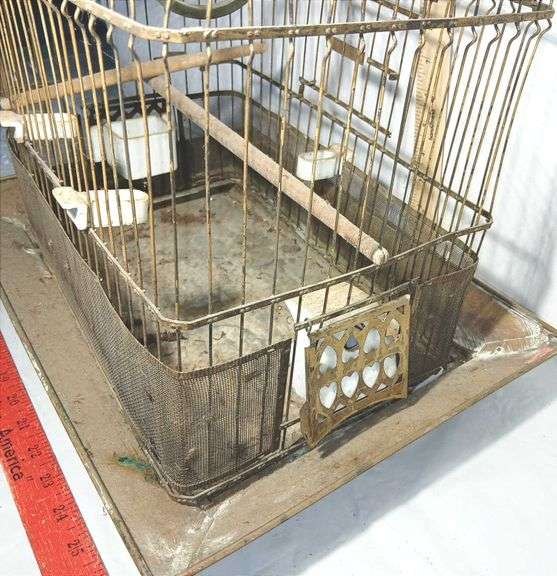 1920's Hendryx Brass Bird Cage