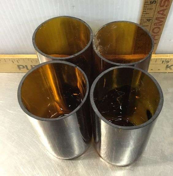 Corning Ware Baking Dishes With PYREX Lids, 2 Fire-King Bowls and 4 Amber Colored Glasses