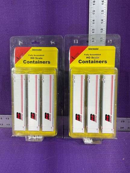 Set of 2 A-Line Intermodal HO Scale Set of 3 Containers