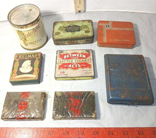Vintage Tobacco, Tobacco Tins and Cigarette Roller