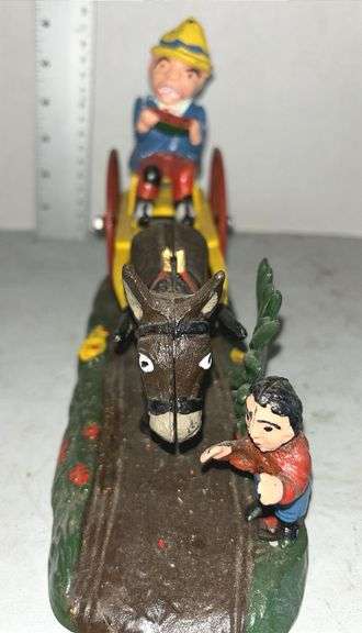 "Bad Accident" Cast Iron Mechanical Bank Reproduction