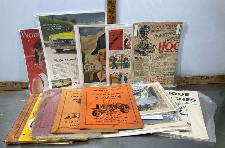 Tractor & Implement Manuals & Pages from Old Magazines