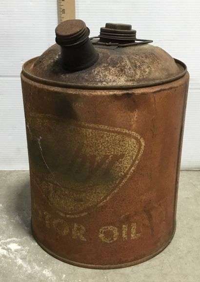 Vintage 5 Gallon Zephyr Motor Oil Can