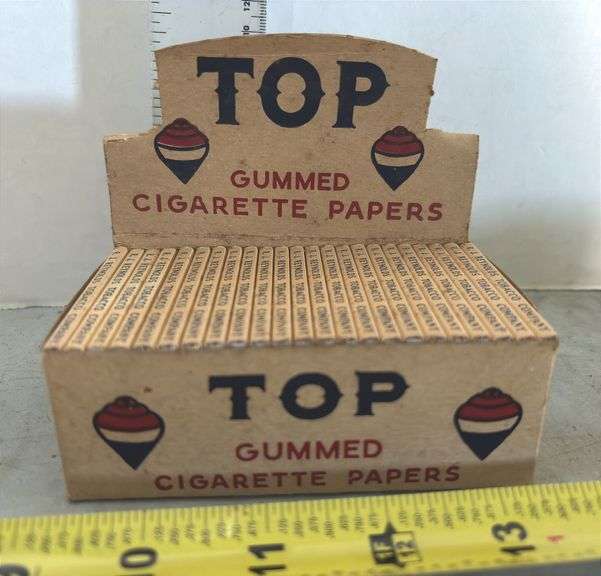 TOP Gummed Cigarette Rolling Papers (Full Box - 23 Booklets)