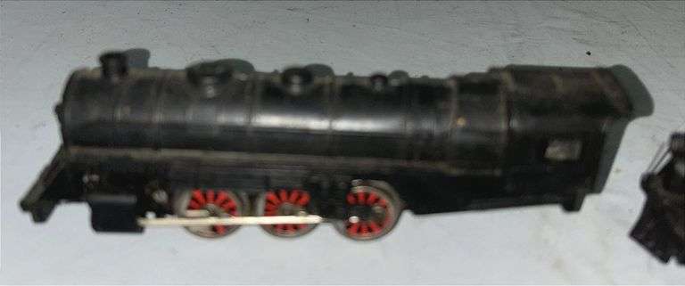 Lionel HO Train Engine #6096, Three Coal Tenders & Marx Toy Handcart