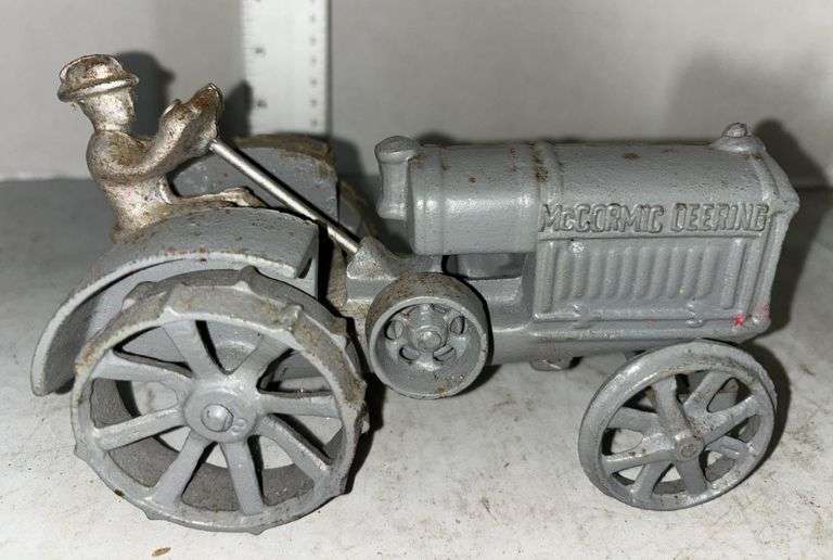Two Cast Iron Fordson Tractors & McCormick Deering Cast Iron Tractor