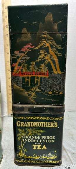 Assortment of Vintage Tea Tins