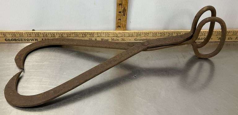 Forged Vintage Ice Tongs