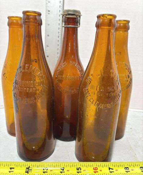 MT. Clemens Michigan Amber Brewing Bottles