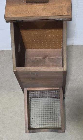 Wooden Potato and Onion Bin