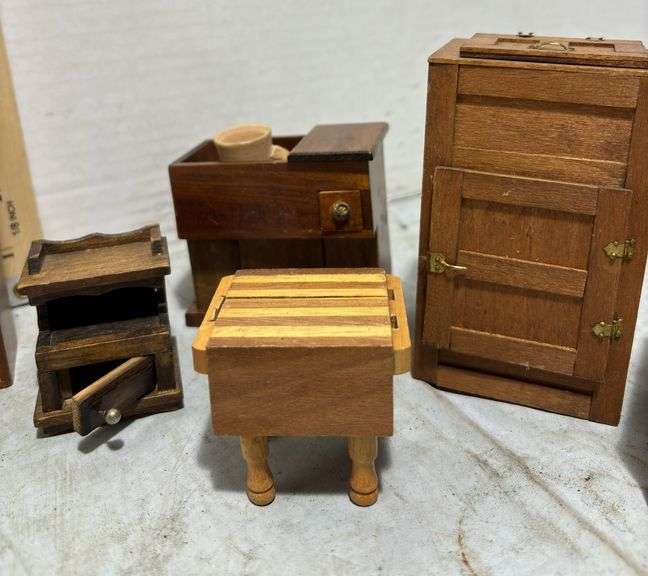 Assortment of Dollhouse Furniture