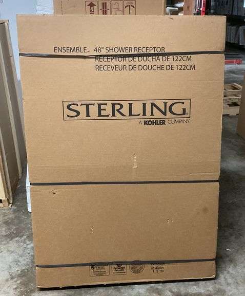 Sterling 48'' White Shower Base NIB