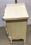 Gold Trimmed Antique Night Stand