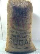 Burlap Sack of "Pure Granulated Sugar" From the Great Western Sugar Company