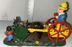 "Bad Accident" Cast Iron Mechanical Bank Reproduction
