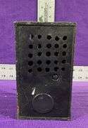 Vintage Cast Iron Mechanical Coin Bank “The One That Got Away”