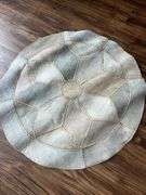 Cowhide 43” Round Rug- made in Argentina