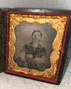 Antique Daguerreotype Photo of a Young Lady in Case