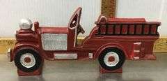 Cast Iron Standing Firetruck