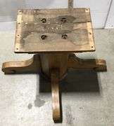 4’x25” HD Wood Dining Table and One Antique Dark Wood Chair