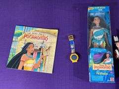 Legends of Yesteryear Indian Braves, Princesses, Pocahontas Doll, Watch & Book