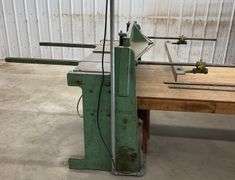 Peck, Sto & Wilcox Model 152-P 52'' Electric Tin Shear W/ Extra Blades & Outfeed Table